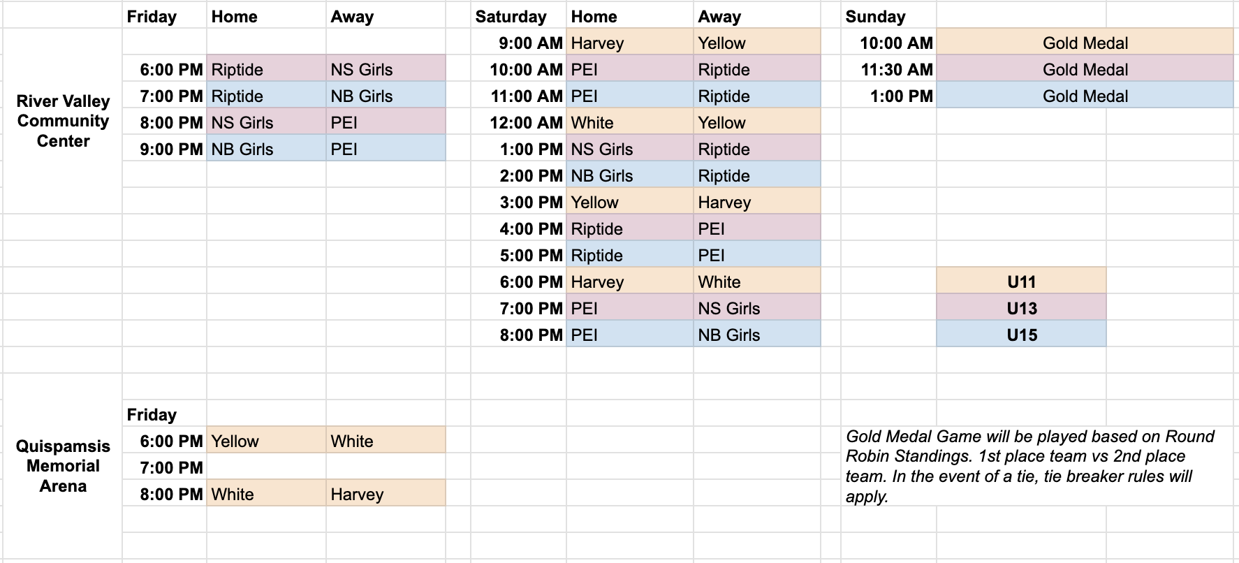 Riptide Cup Tournament Fundy Lacrosse